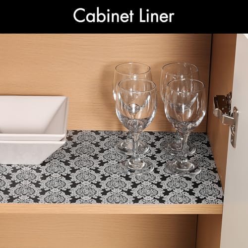 Cooyes Shelf Liner Non-Adhesive Cabinet Drawer Liner for Kitchen17.5 x78.7