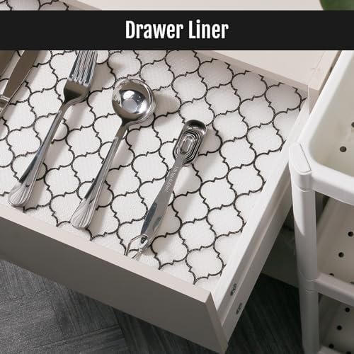 Cooyes Shelf and Drawer Liners for Kitchen, Non Adhesive Cabinet Liner