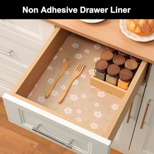 Cooyes Shelf Liner Non-Adhesive EVA Cabinet & Drawer Liner 24" x 240"