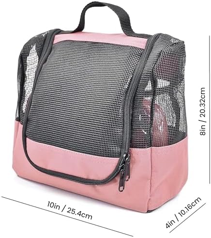 The Fine Living Co. Portable Shower Caddy Hanging Mesh Shower Caddy,10x4x8"