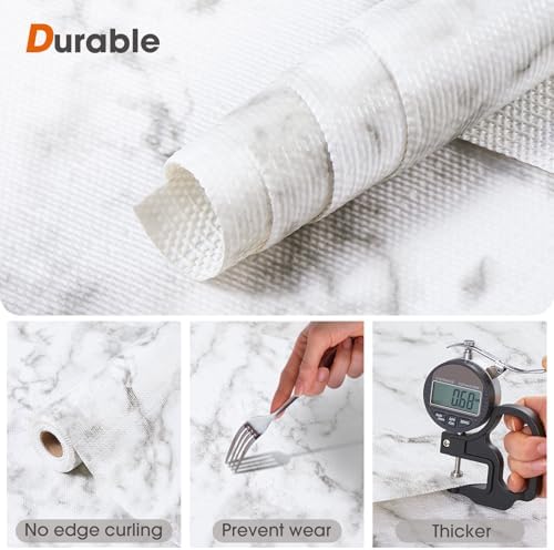 Drawer and Shelf Liner for Kitchen Cabinets, Marble, 24IN X 30FT