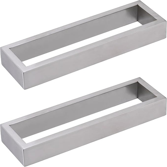 Towel Bar, 9 Inch Hand Towel Holder Wall Mount, Towel Racks for Bathroom Accessories, Stainless Steel Towel Ring Hardware (Brushed Nickel, 2 Pack)