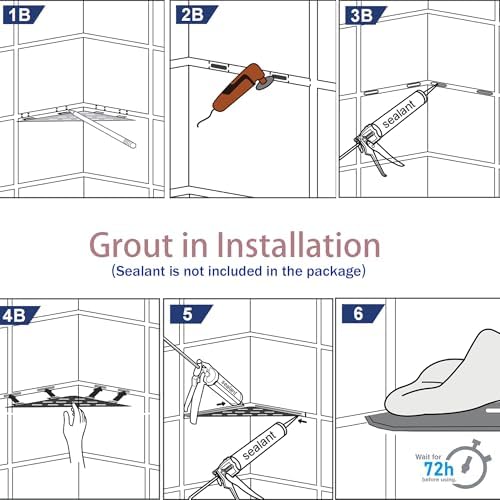 8'' Corner Shower Shelf 2PCS