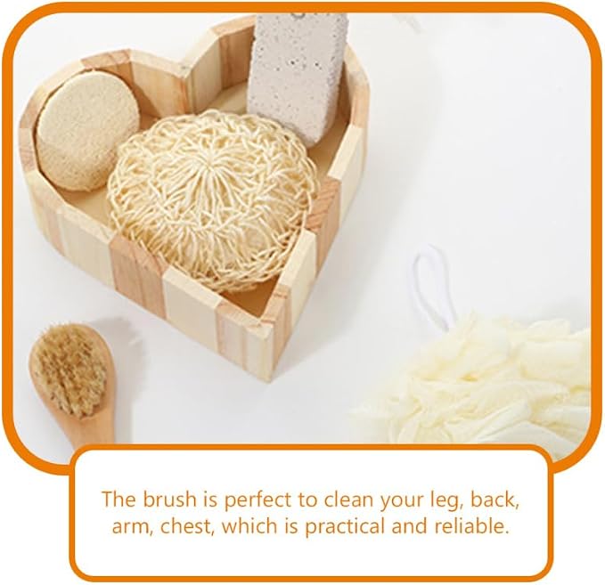 ORFOFE Bath Tool Set - Efficient Bath Scrubber Versatile Foot File and Body Brush for Comprehensive Home Body Care
