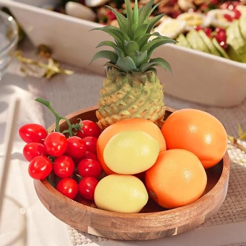 9" Acacia Wood Lazy Susan Organizer for Cabinet,Lazy Susan for Countertop