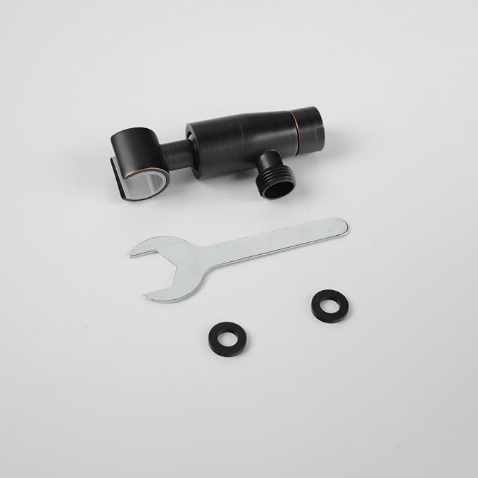 Shower Head Holder,All Metal Handheld Shower Head Holder,Adjustable Shower Arm Mount Bracket,Shower Head Bracket,Oil-Rubbed Bronze,1G5MK-1