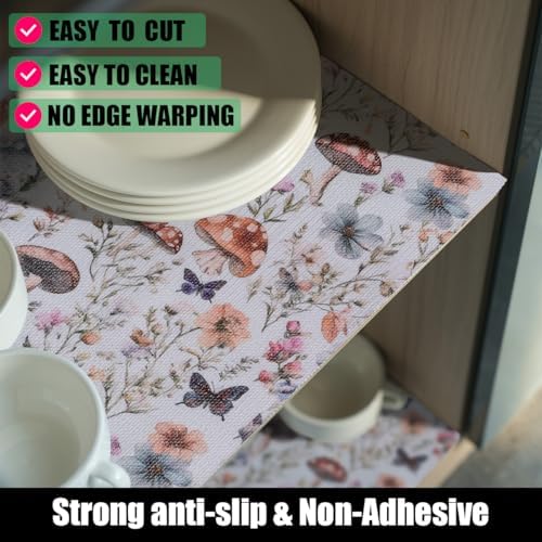 Mushroom Shelf Liners Non Adhesive 12IN x 20FT