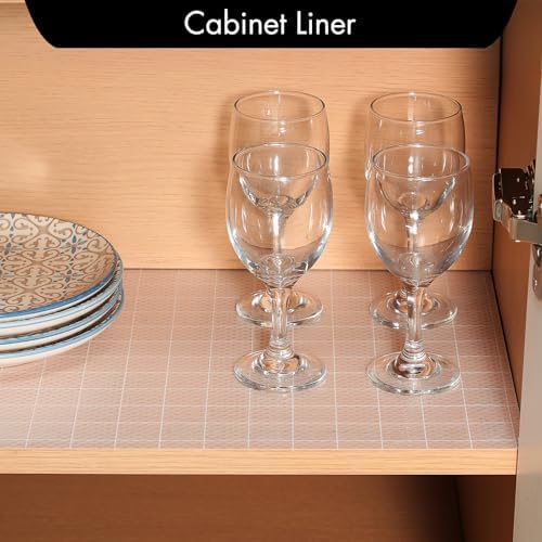 Cooyes Shelf Liner for Kitchen Cabinets – Non-Adhesive Drawer Liner