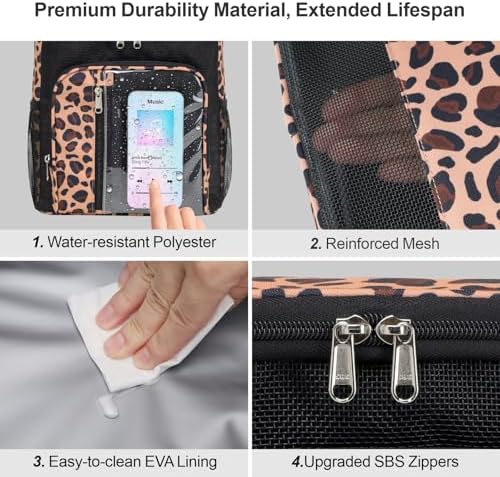 F-color Shower Caddy Portable for Dorm - Shower Bag Fits Full-Size Bottles