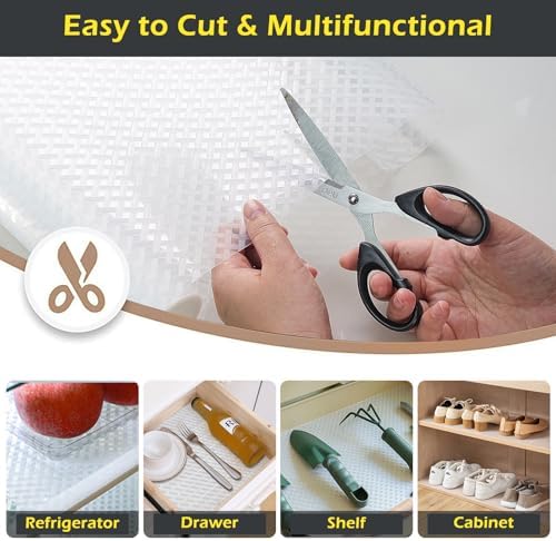Refrigerator Liner, Waterproof Shelf and Drawer Liners for Kitchen Cabinet