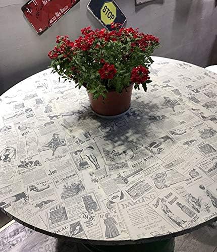 Amhao Vintage Newspaper Decorative Paper Vinyl Self Adhesive Shelf Drawer Liner Home Decor 17.7 inch by 79inch (Pack of 2)