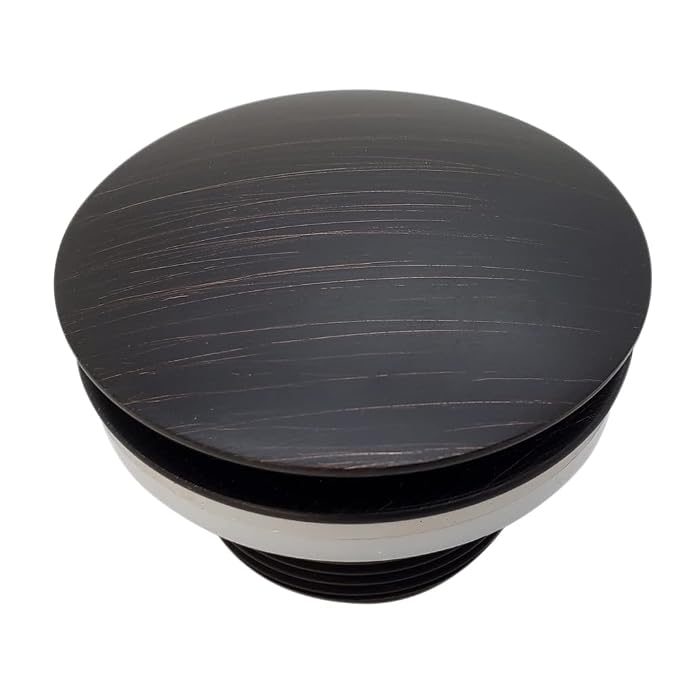 Westbrass A398R-12A 1-1/2" NPSM Coarse Thread Mushroom Tip-Toe Bathtub Drain Stopper, Antique Brass