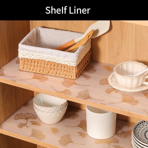 Cooyes Shelf Liner, Non Adhesive Kitchen Drawer and Cabinet Liner