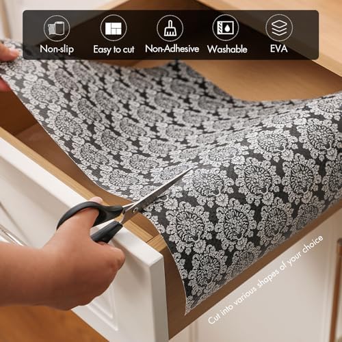 Cooyes Shelf Liner Non-Adhesive Cabinet Drawer Liner for Kitchen 11.8"x236"