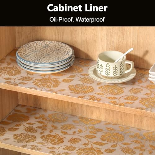INNOLITES Shelf Liner for Kitchen Cabinets, Non-Adhesive Drawer Liner