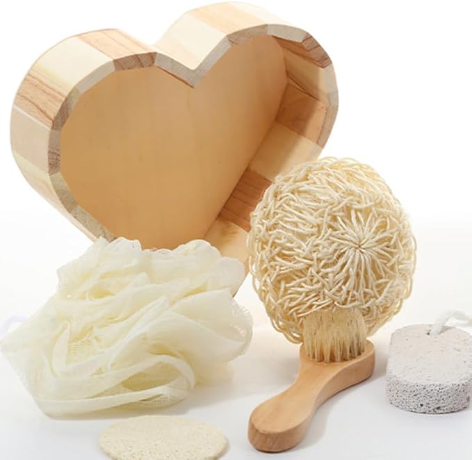 ORFOFE Bath Tool Set - Efficient Bath Scrubber Versatile Foot File and Body Brush for Comprehensive Home Body Care