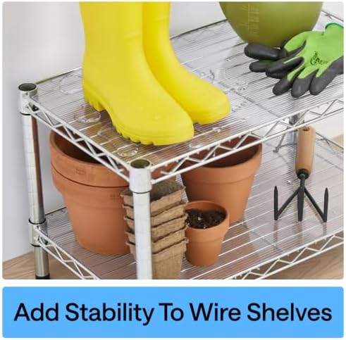 GORILLA GRIP Shelf Liner, Non-Adhesive Cabinet Liners, 12"x20' Clear