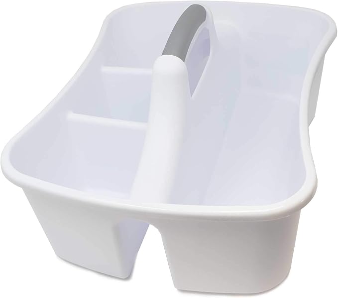 Bath Kitchen Divided Compartment Caddy Storage Sink Organizer Janitors Bucket Cleaning Storage Holder Shower Supplies Cabinet Container