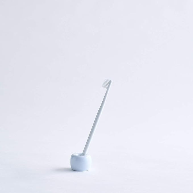 Muji White Porcelain Toothbrush Stand