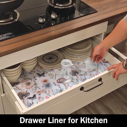 Mushroom Shelf Liners Non Adhesive and Strong Non-Slip
