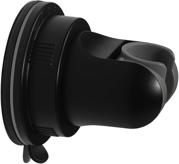 Hand held Showerhead Holder Wall Mounted with Suction Cup - Reusable- Wide Anlge Adustable Shower Hose Holder (Matte Black)