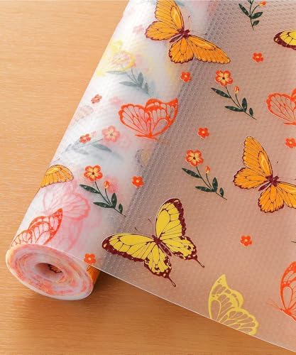 Cooyes Shelf Liner Non-Adhesive Cabinet Drawer Liner for Kitchen17.5 x78.7