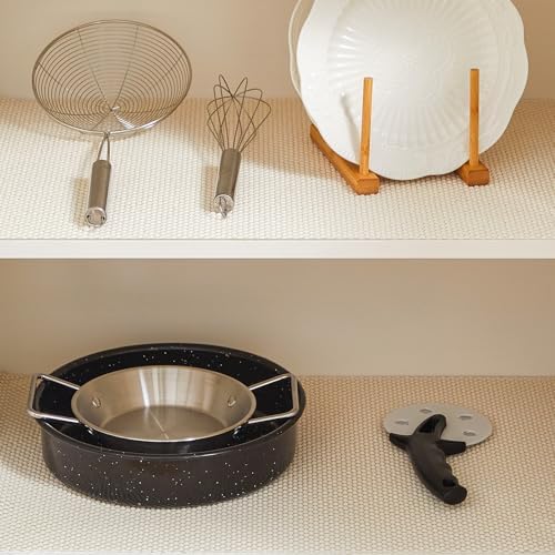 Shelf Liner for Kitchen Cabinets and Drawers, Cream, 24" x 120"