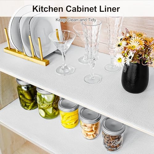 Drawer and Shelf Liner for Kitchen Cabinet Non-Adhesive 24in x 20FT
