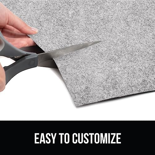 GORILLA GRIP LeakGuard Under Sink Mat for Kitchen Cabinet, 24x60 Light Gray