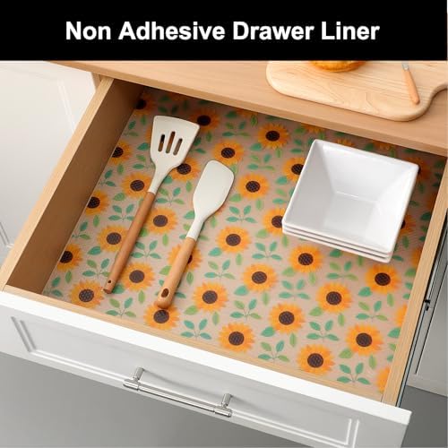 Cooyes Shelf Liner Non-Adhesive EVA Cabinet & Drawer Liner 17.5" x 78.7"