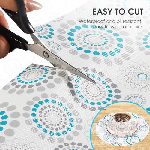 Drawer and Shelf Liner for Kitchen Cabinets, Spiral, 24IN X 10FT