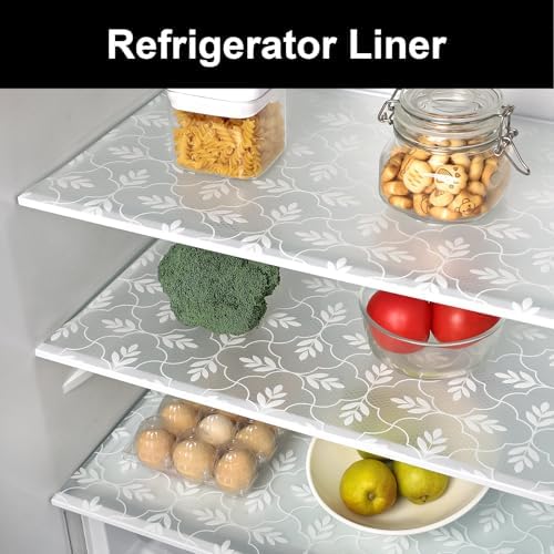 Cooyes Shelf Liners for Kitchen Cabinets Waterproof Kitchen Cupboard Mats