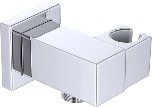 AYIVG Bathroom All Brass Wall Mount Adjustable Hand Held Shower Head Bracket Holder , Chrome Finish