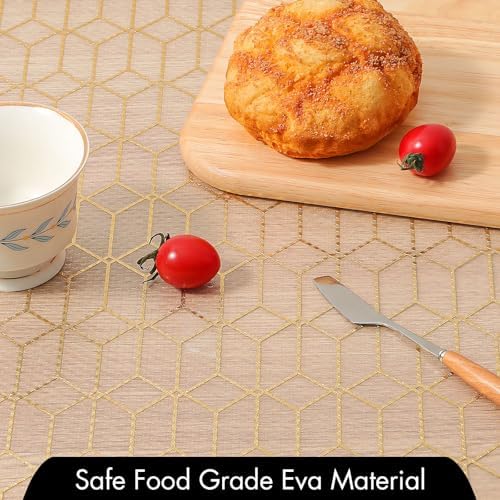 Cooyes Shelf and Drawer Liners for Kitchen, Non Adhesive Cabinet Liner