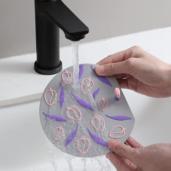3pcs Anti Odor Mat Silicone Bathtub Stopper Drain Stopper Drain Plug Flat Cover for Kitchen Bathroom Laundry Shower Floor