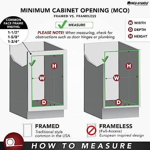 Rev-A-Shelf Tip-Out Sink Tray for Kitchen Cabinets, Min Opening 24.25" W