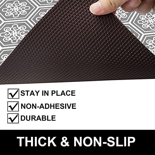 Under The Sink Mat, 24 X 36 in, Durable & Waterproof Premium Mats to Protect Kitchen & Bathroom Cabinets, Absorbent & Easy to Clean Shelf Liner, Grey