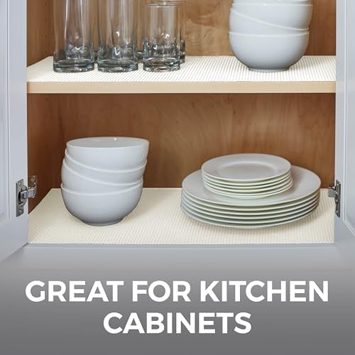 HOME GENIE Shelf Drawer and Cabinet Liner, Non Adhesive, 12x20 White