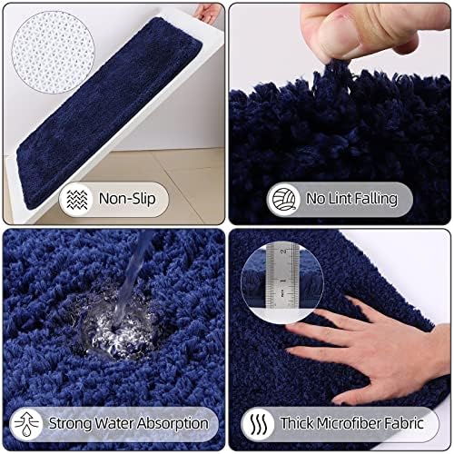XLHOMO Bathroom Accessories Set, Bathroom Sets with Shower Curtain and Rugs