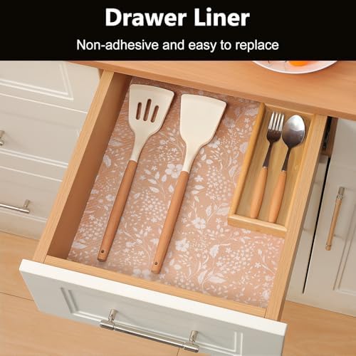 INNOLITES Shelf Liner for Kitchen Cabinets, Non-Adhesive Drawer Liner