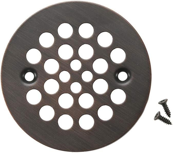 Premier Copper Products D-415ORB 4.25-Inch Round Shower Drain Cover, Oil Rubbed Bronze