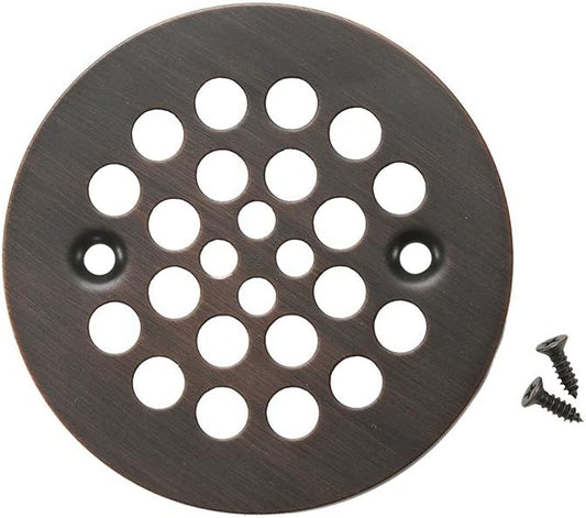 Premier Copper Products D-415ORB 4.25-Inch Round Shower Drain Cover, Oil Rubbed Bronze