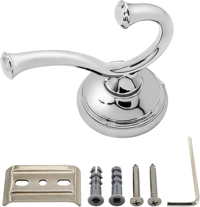 79735 Robe Hook, Solid Metal, Chrome