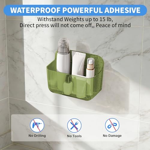 Diesisa Wall Mount Organizer, 2Pc Small Adhesive Cabinet Door Organizer