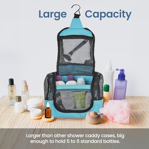 The Fine Living Co. Portable Shower Caddy Hanging Mesh Shower Caddy,10x4x8"