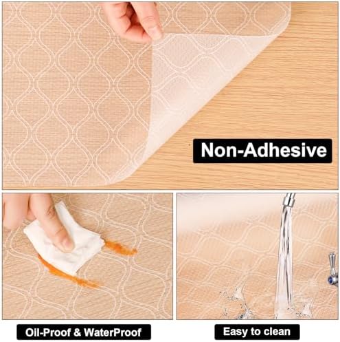 Cooyes Shelf and Drawer Liner for Kitchen Cabinets Non-Adhesive