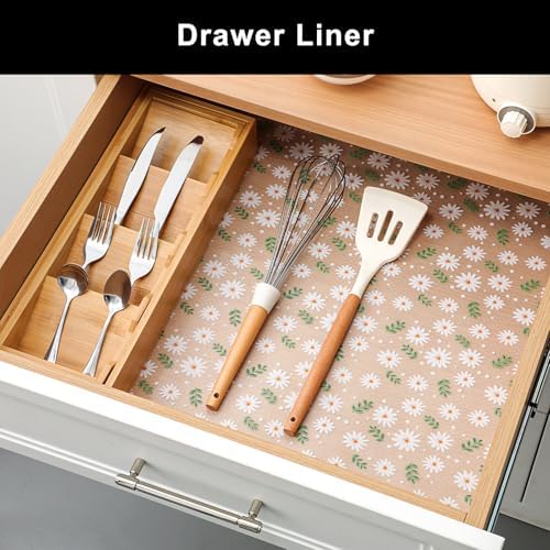 Cooyes Shelf Liner Non-Adhesive EVA Cabinet & Drawer Liner 15" x 120"