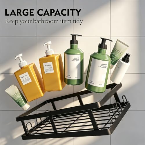 Youvip Black Shower Caddy, 6 Pack
