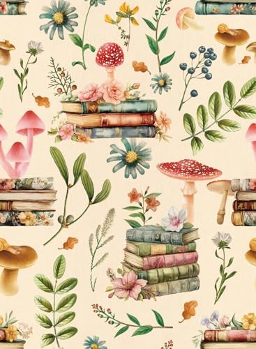 Adhesive Shelf Liner,Boho Floral Shelf Contact Paper for Cabinets,Vinyl Film Decorative Drawer Liners for Dresser Sticker (White Boho Floral, 17.3 inch x 118 inch)