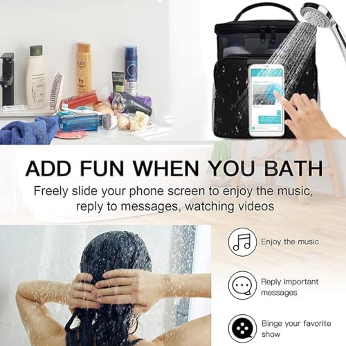 Dorm Room Essentials for Guys Girls,Quick Dry Mesh Shower Caddy Portable,Large Capacity black Shower Bag,Hanging Travel Toiletry Bag for Bathroom,Gym,Camping,Swimming,Travel,College Student Essentials